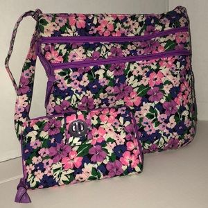 Vera Bradley Flower Garden Crossbody & Wallet Set